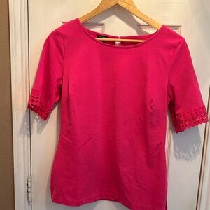 Talbots Fuchsia Short Sleeve Tee